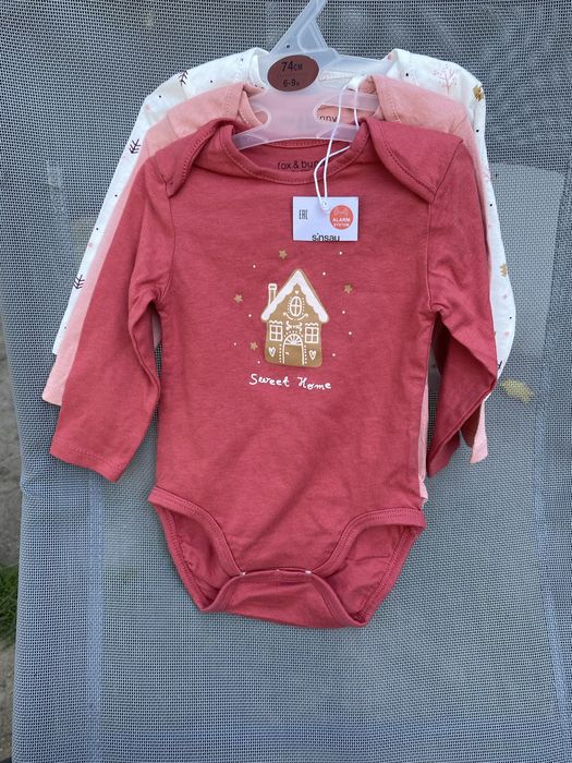 Body bodziaki niemowlęce 3pak 74