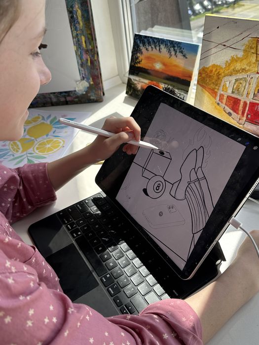 Уроки цифрового малюнку в Procreate, малювання на планшеті Ipad онлайн