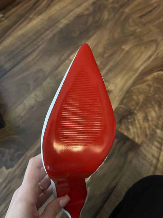 Каблуки білі зі вставками