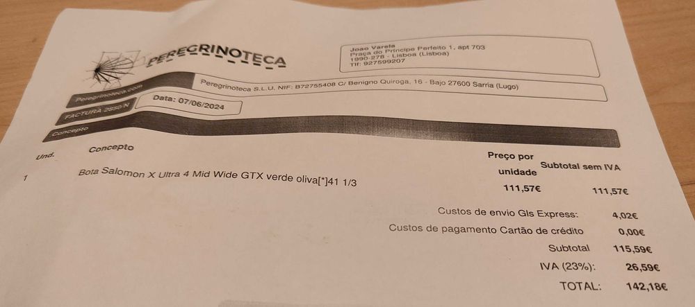 Botas caminhada Salomon X Ultra 4 em óptimo estado