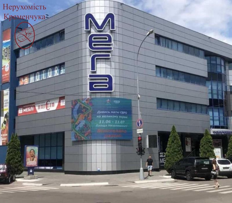 Оренда торгової площі ТЦ МЕГА фасад центр перший поверх