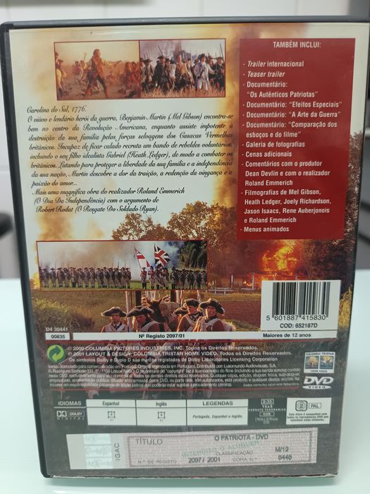 DVD o patriota  .