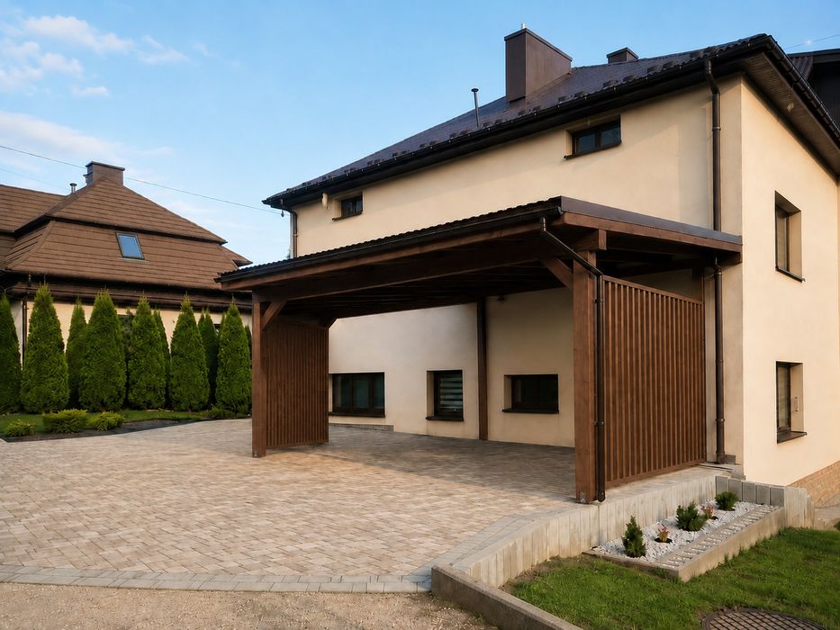 Wiata samochodowa drewniana BSH | Bochnia i okolice