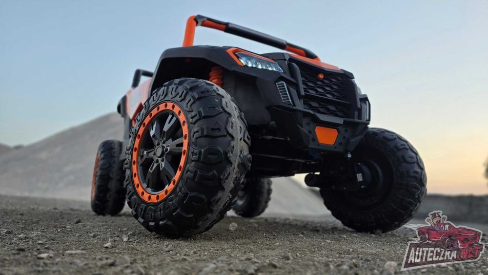 Autko na akumulator MEGA Buggy ATV Racing 4x4 POMARAŃCZOWY 24V 14Ah