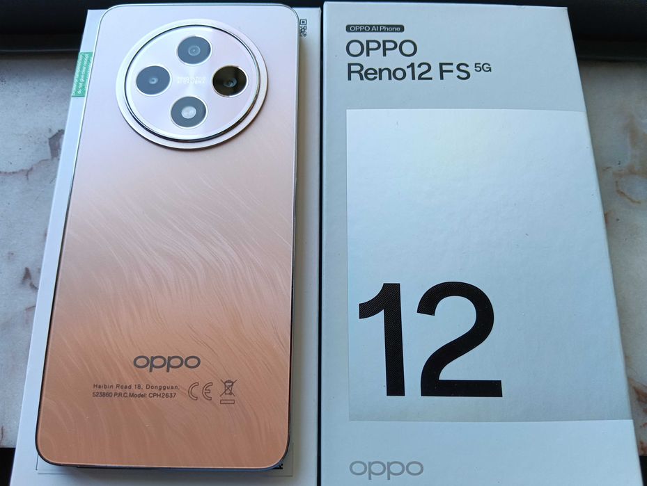 OPPO Reno 12 FS 5G Laranja 12/512 totalmente funcional, na Caixa com Fatura