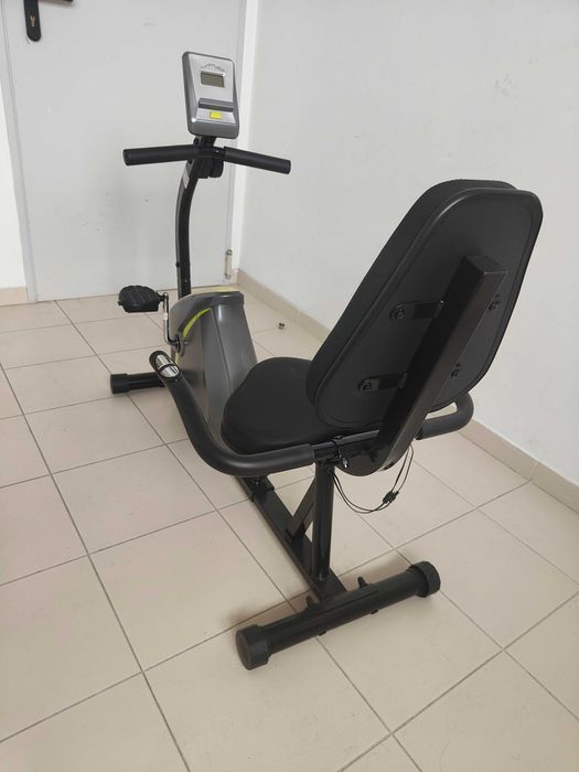 Bicicleta estática magnética reclinada com medição pulso
