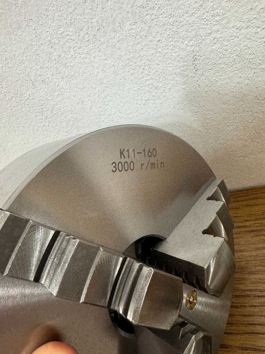Uchwyt tokarski K11-160 samocentrujący hartowane szczęki - 2 PAKIETY !