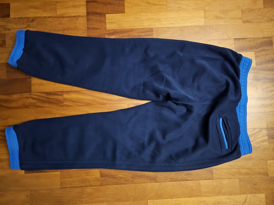 Super Spodnie dresowe Adidas rozm. XL granat, grube