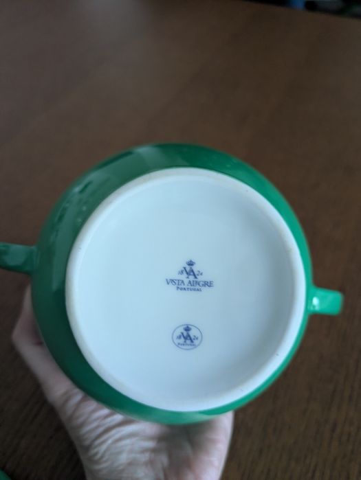 Açucareiro Vista Alegre verde Novo