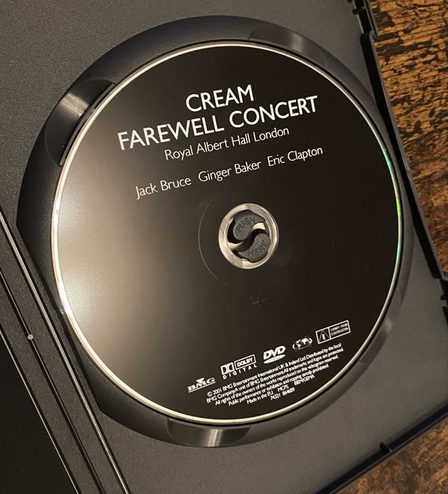 Cream DVD Farewell Concert Eric Clapton