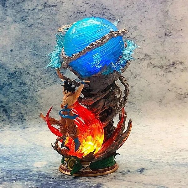 Figurka LED 3D Dragon Ball - Son Goku Anime 25cm Dekoracja Świecąca Br