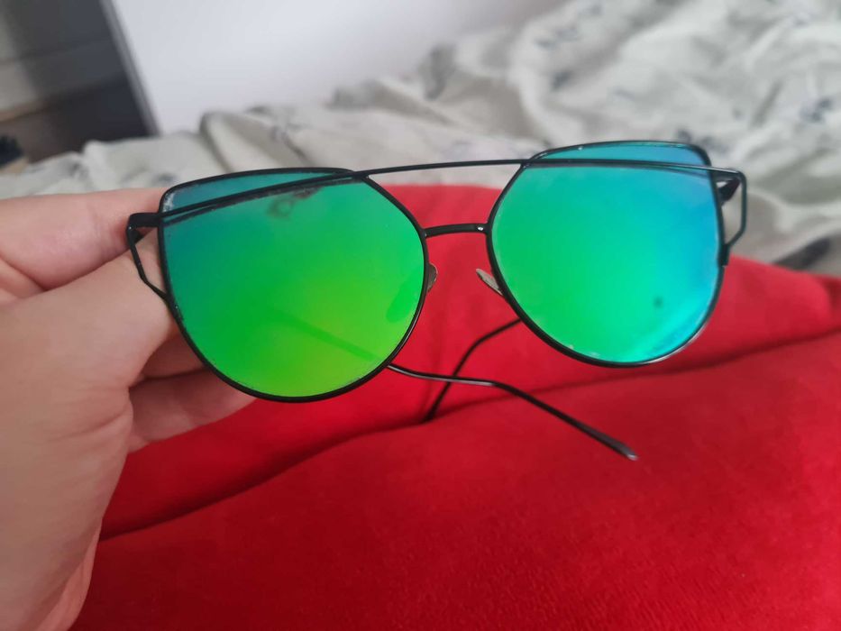 Okulary przeciwsłoneczne lustrzanki glam