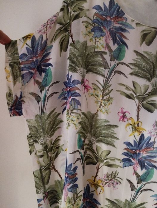 Blusa de sra larga e comprida