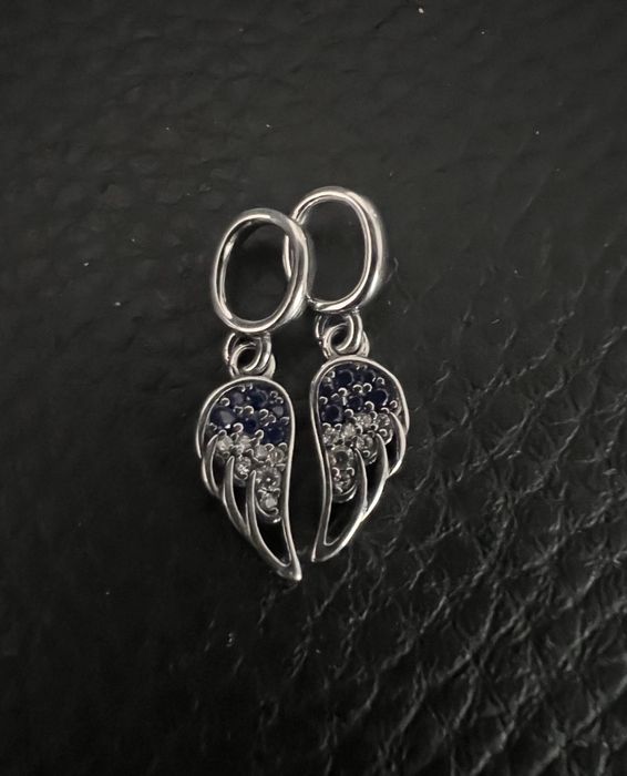 #zawieszka skrzydla niebieskie do beansoletki typu pandora