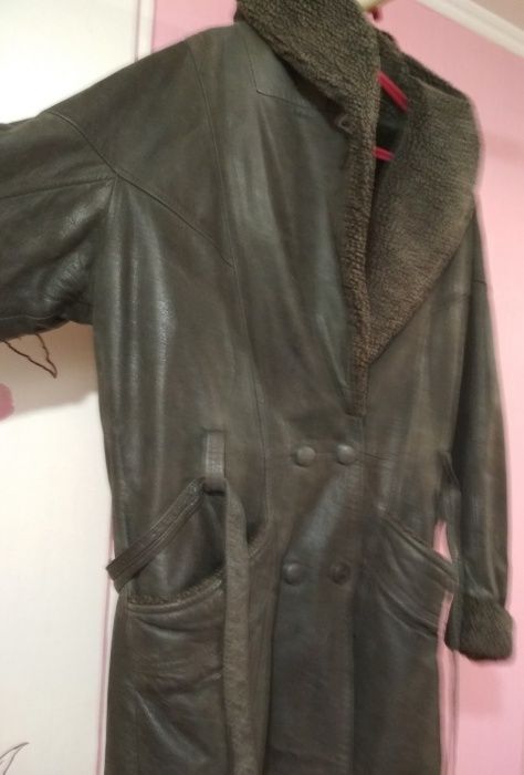 Женская натуральная фирменная дубленка размер 44, 46, S, M