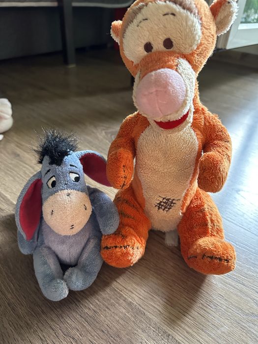 Maskotki Kubuś Puchatek vintage Klapouchy i Tygrysek
