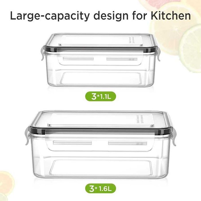 JSCORES Pojemniki do przechowywania żywności z pokrywkami