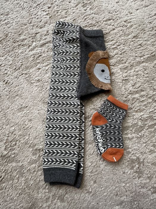 Дитячі лосинки з шкарпетками