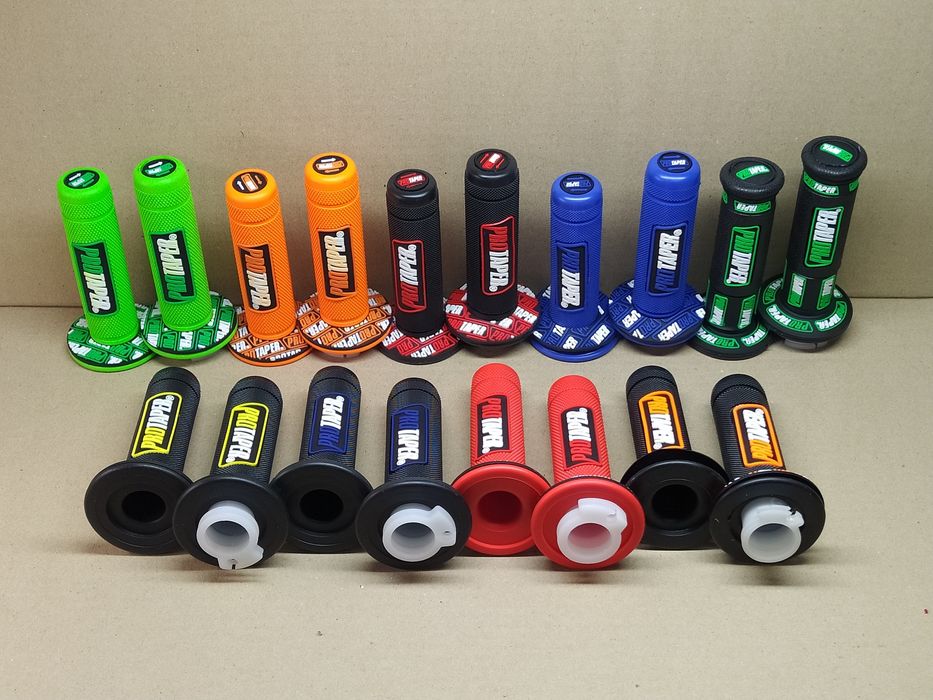 Ручки руля мото грипсы (пара) "PRO TAPER"  с ручкой газа, универсальне