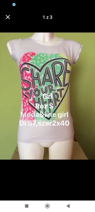 Bawełniana bez wad roz S Przy zakupie 3szt 1 gratis