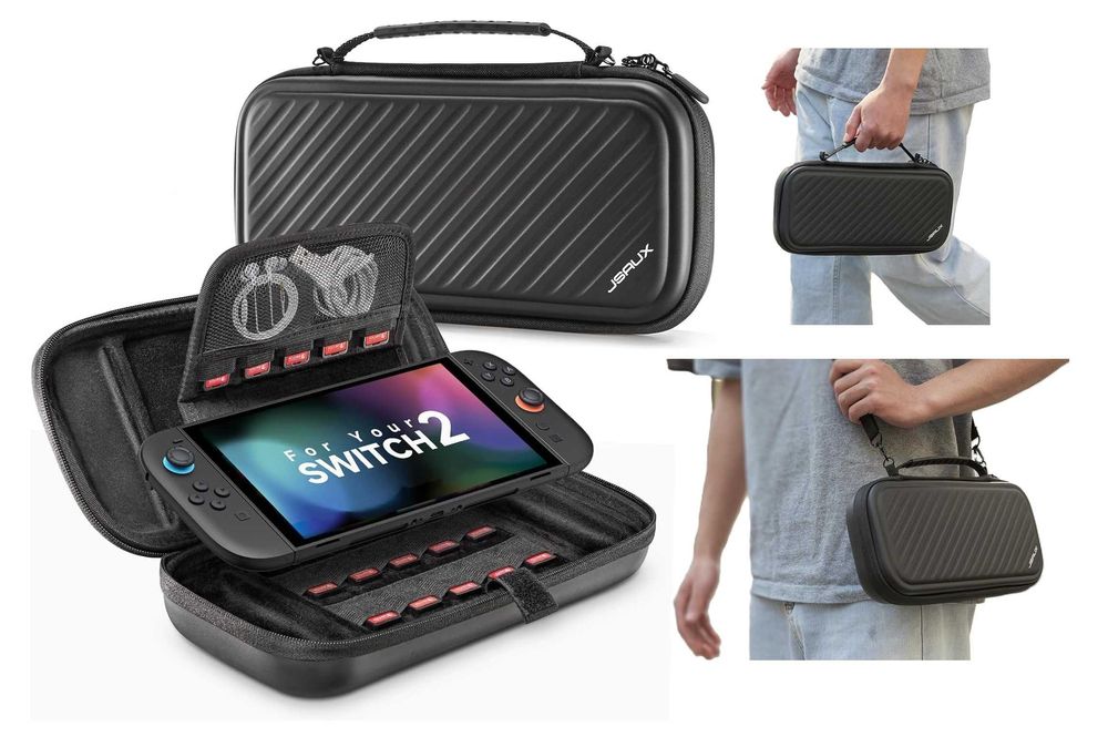 Etui JSAUX do Nintendo Switch 2 2025 Pokrowiec Torba Pasek na ramię