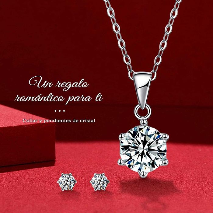 Rosa preservada com corrente de prata