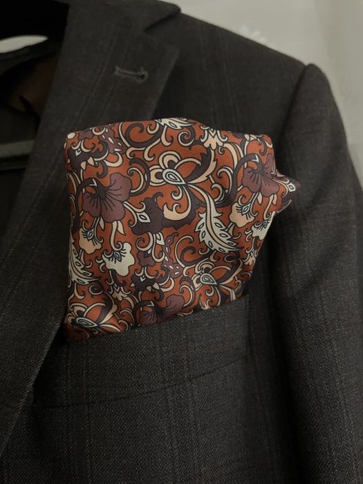 Garnitur BORGIO - Dasa brąz slim fit