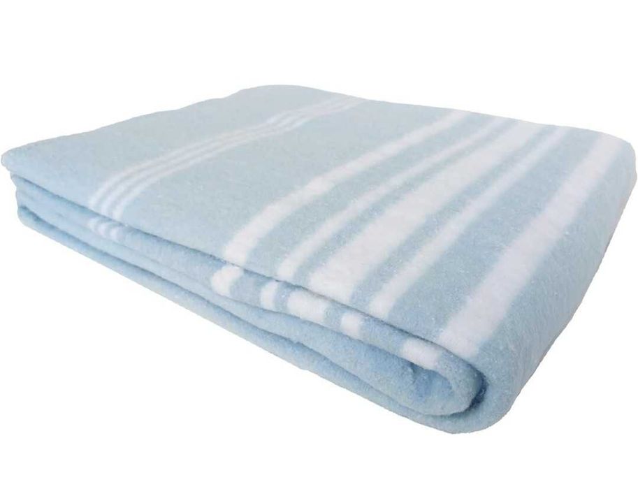 Koc gruby do jogi bawełniany fitness mata 155x220 niebieski nowy XXL