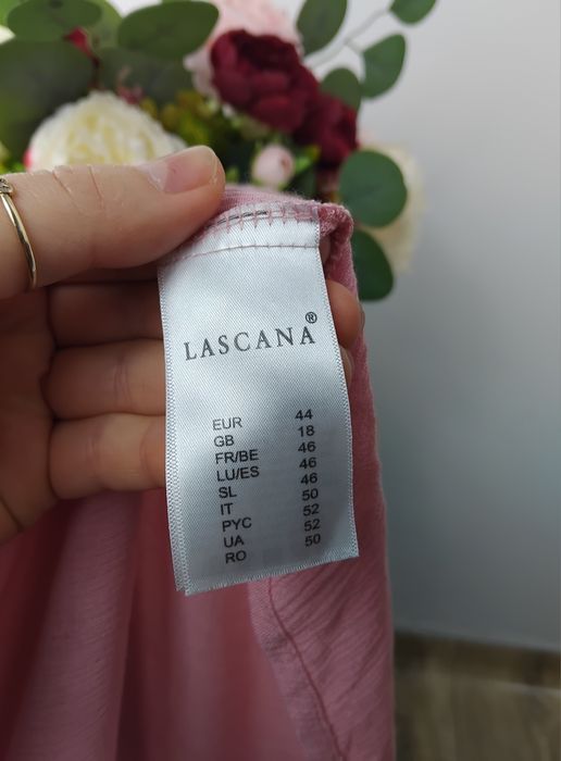 Wiskozowa koszula ażurowa koronkowa muslinowa bluzka pudrowa elegancka