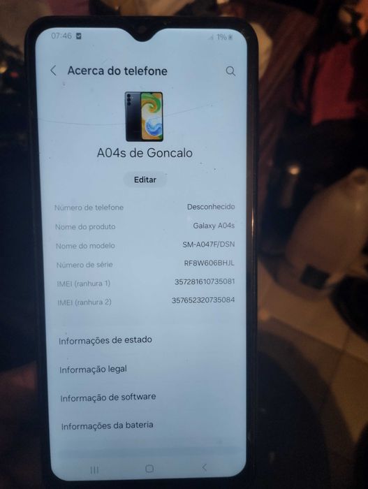 Telemóvel Samsung A4s