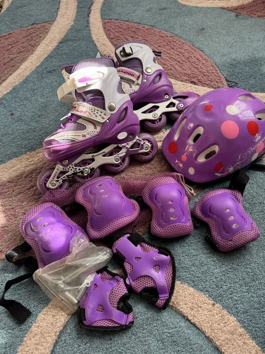 Дитячі розсувні ролики  із захистом та набором для перестановки коліс