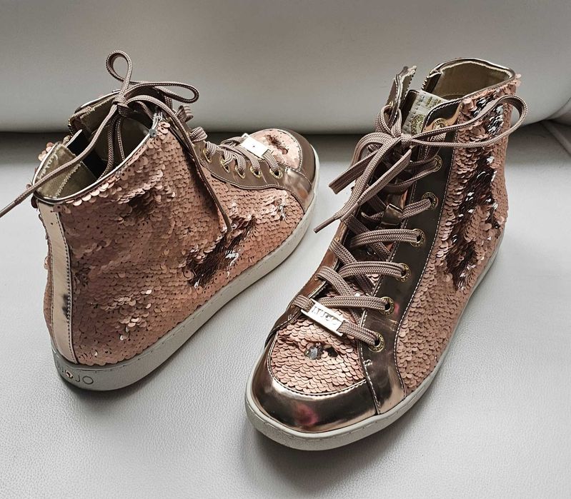LIU JO  sneakersy włoskie cekiny roz 40-41
