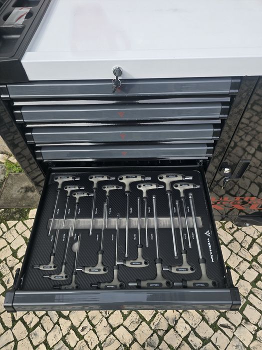 carrinho de ferramenta de 7 gavetas completas novo