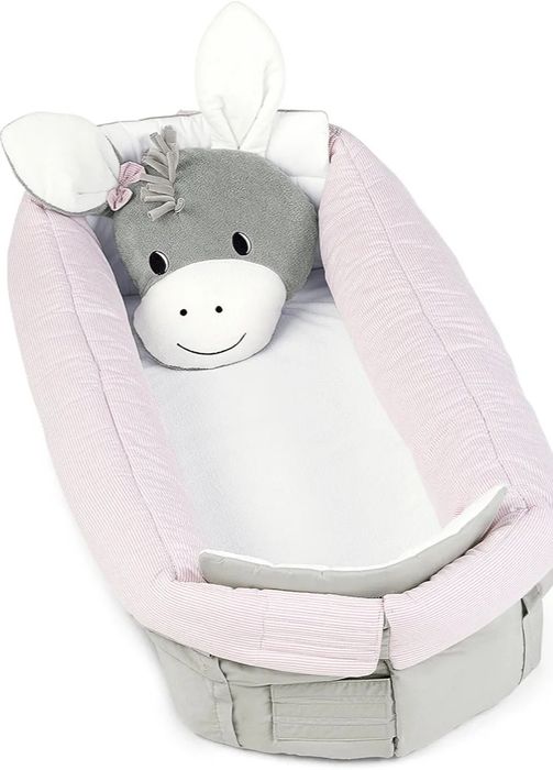 Duże przytulne gniazdko Osiołek Emmi dla dzieci.0-36miesiecy.