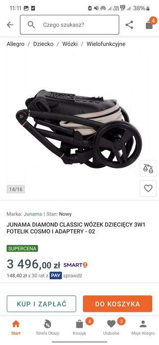 Wozek junama diamond 3w1
