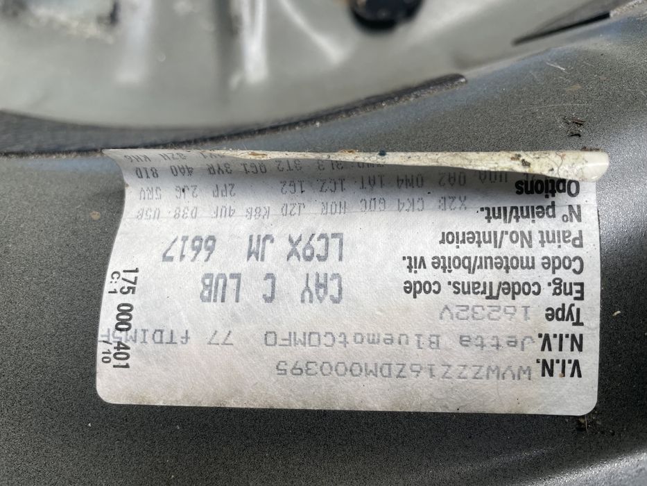 Разборка фольксваген джета 6