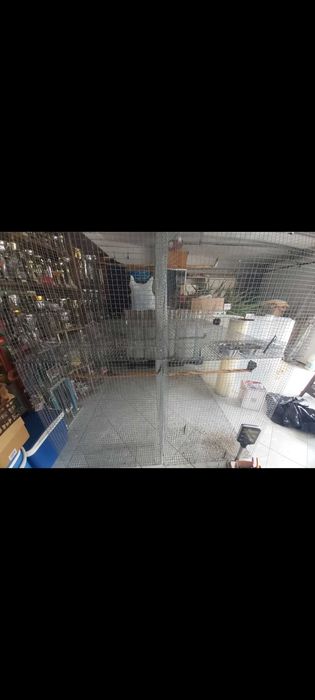 4 jaulas/Gaiolas/viveiros  de rede galvanizada 161 X 0.80 X 100  C/L/A