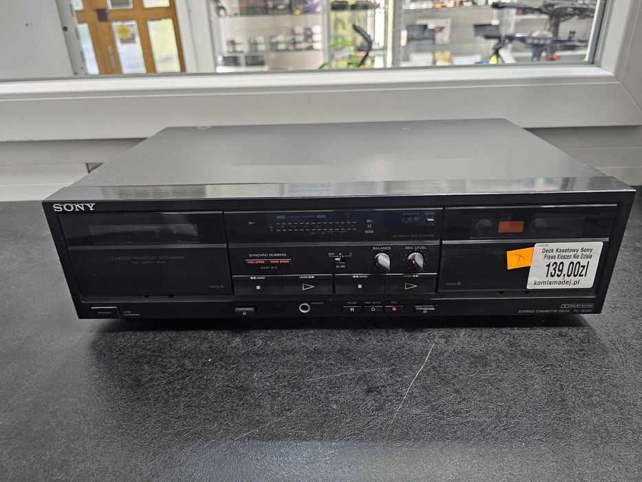 Odtwarzacz Kaset Deck Sony TC-W320 * Komis Madej Gorlice