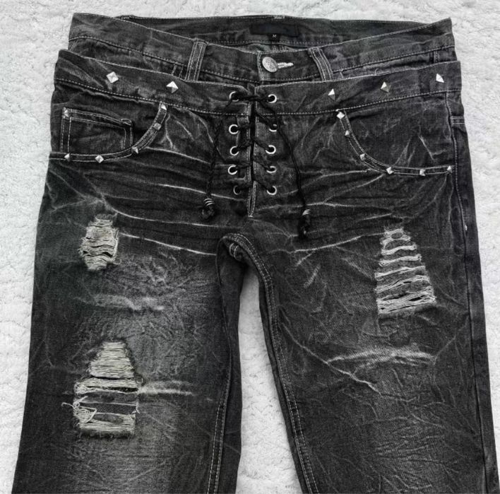 Джинси flared faded jeans клеш кльош джинсы opium baggy jaded london