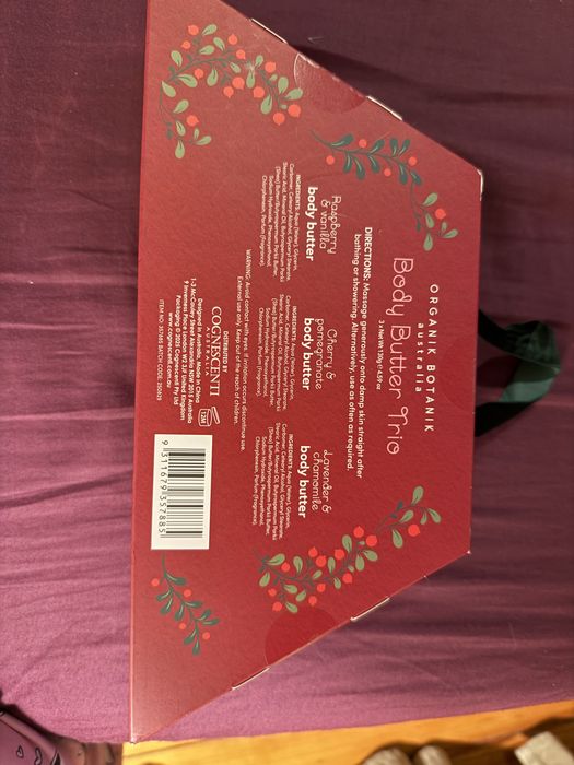 Body butter Trio Organik Botanik Australia masła do ciala