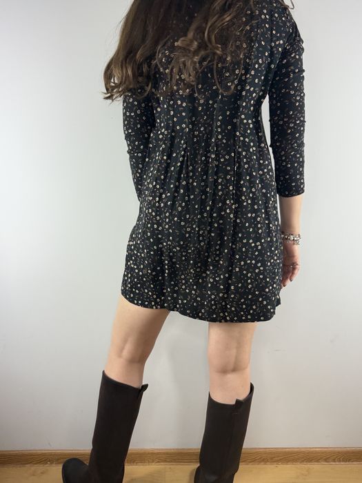 Luźna sukienka bawełniana w drobne kwiatki H&M 32/34/36