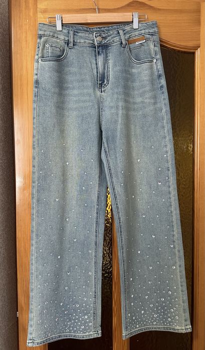 Джинсы со стразами, джинсы с блёстками джинсы камни женские