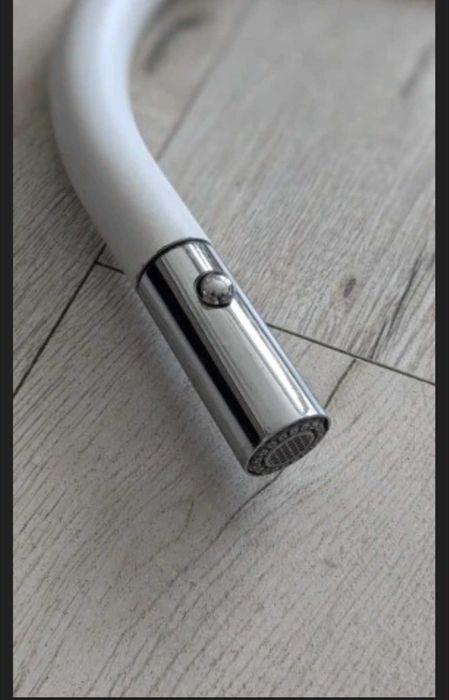 Bateria kuchenna FRANKE EVO chrom biała WYCIĄGANA WYLEWKA