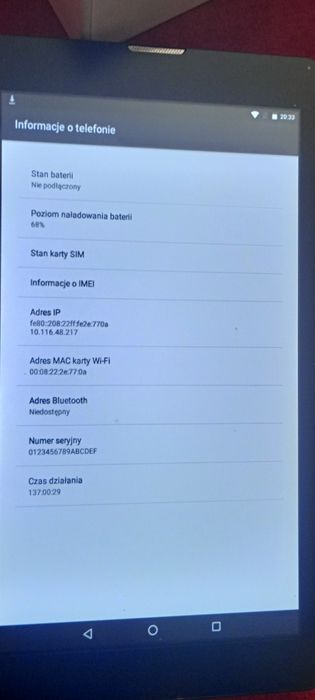 Tablet nowy z ładowarką i kabele