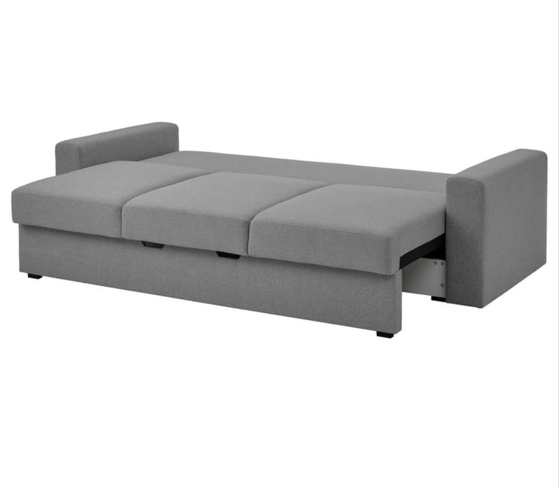 Sofá-Cama   IKEA  3  Lugares   Azul  Turquesa com Baú  - Semi novo  Impecável