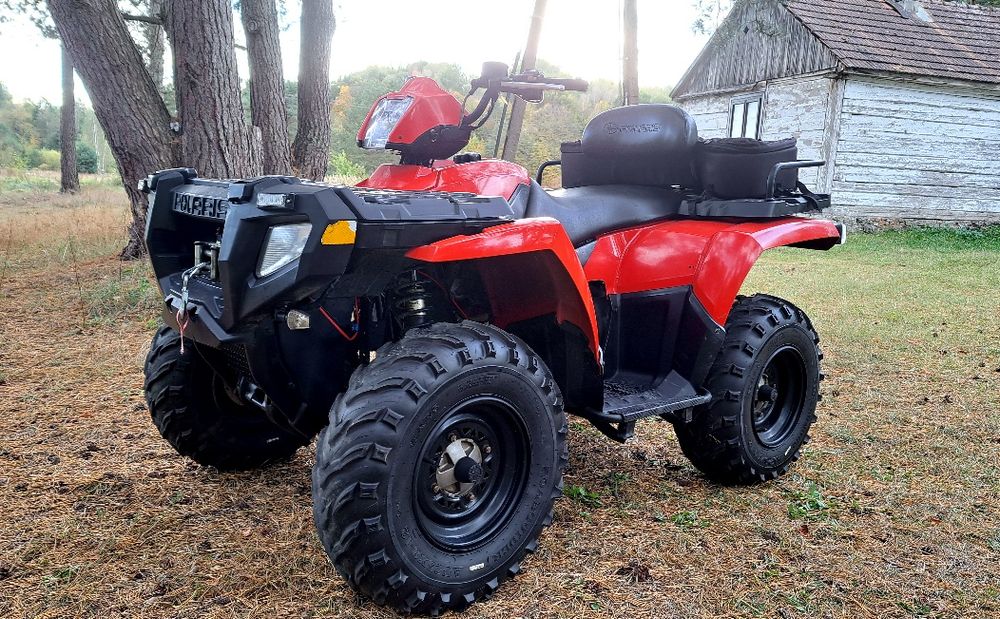 Quad Polaris Sportsman EPS 500 4x4 Zarejestrowany Nowe Opony Full Dodatki Kufer Wyciagarka Oparcie Hak Ledy Grzane Manetki Ładny Stan Okazja!