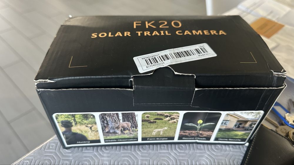 Camara com wifi FK 20 solar trail - com painel solar para animais