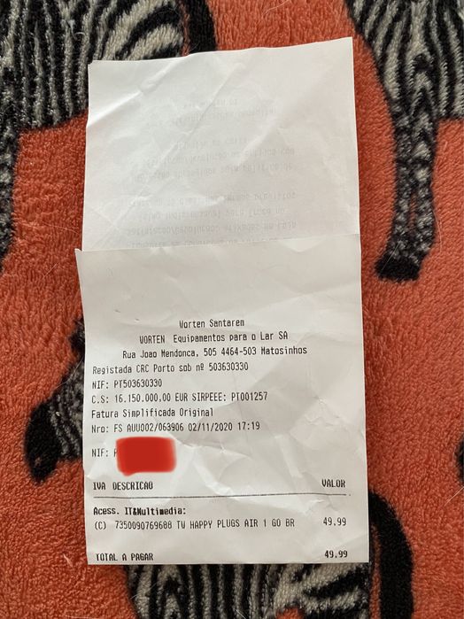 Fones Happy plugs air 1 go