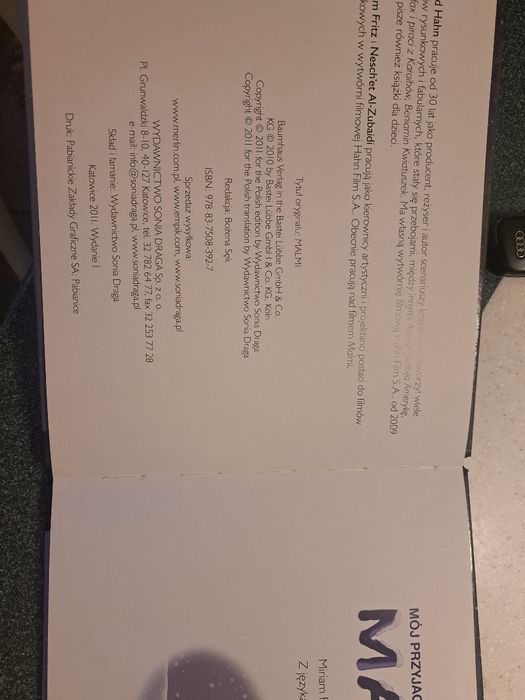 Ksiazka Moj przyjaciel Malmi Gerd Hahn