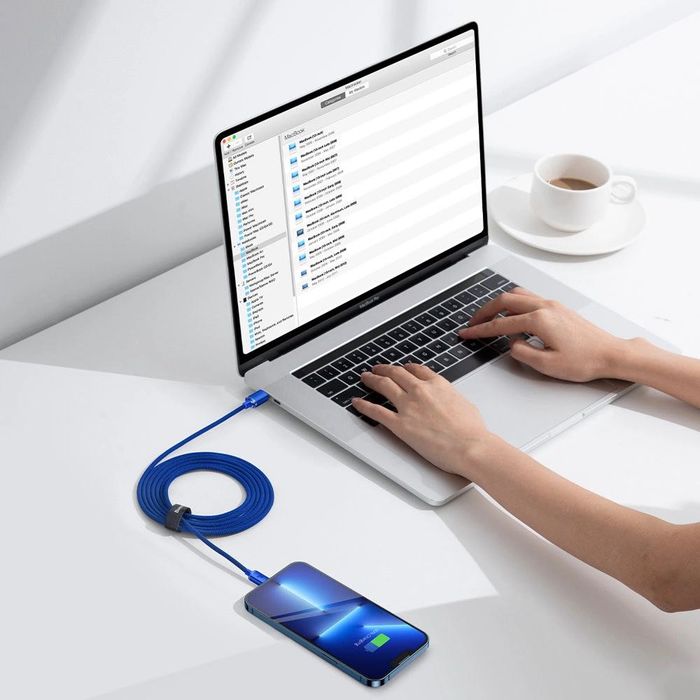 Baseus kabel przewód USB Typ C - Lightning 20W 2m niebieski